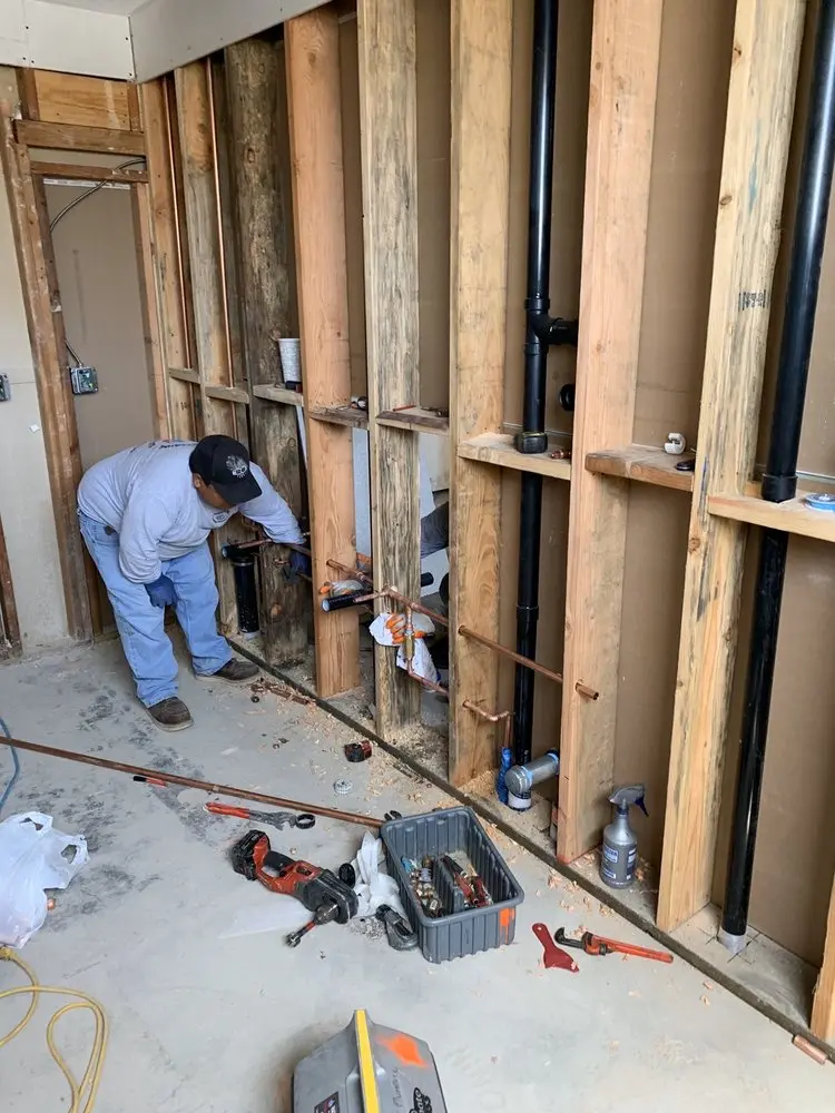 Commercial rough-in plumbing for Gas Line Repair in Landstreet